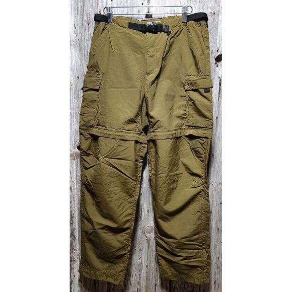 REI Pants - women's REI convertible pants hiking shorts Nylon Cargo UPF 50+ green size 10